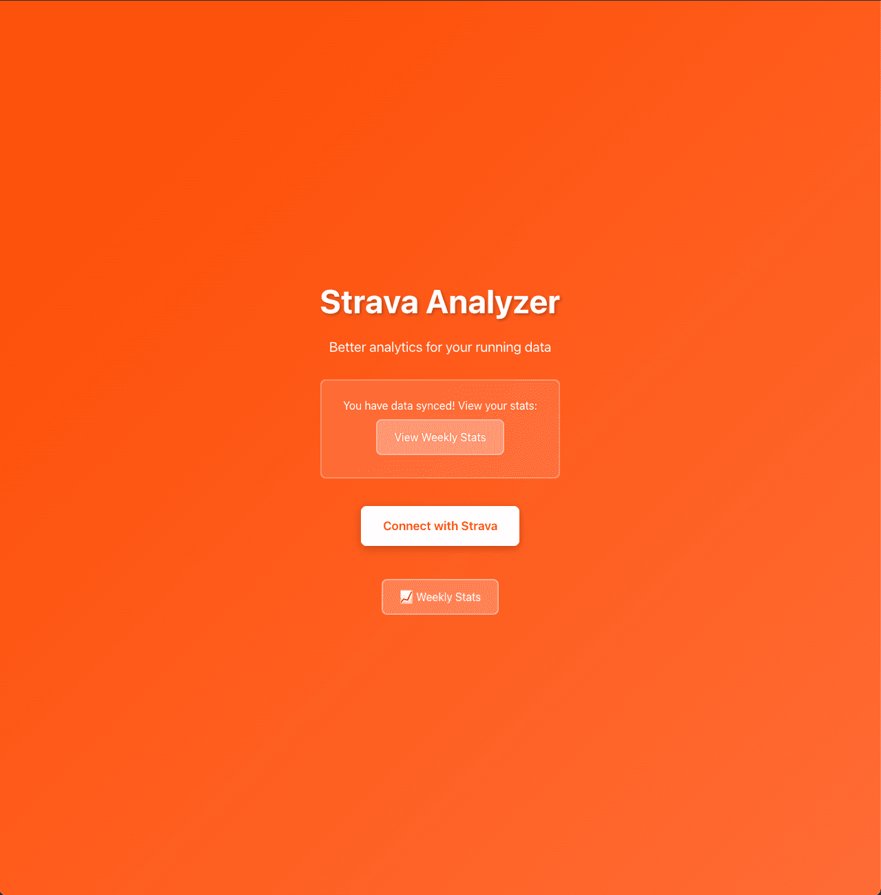 Strava Analyzer preview